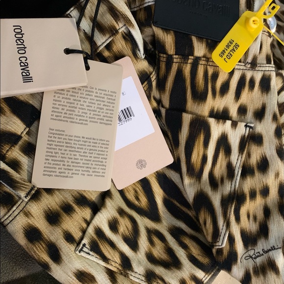 Roberto Cavalli Natural Leopard-print Skinny Jeans - Picture 4 of 13